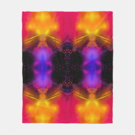 Fleecefilt abstrakt stil