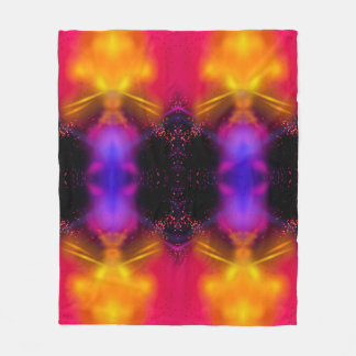Fleecefilt abstrakt stil