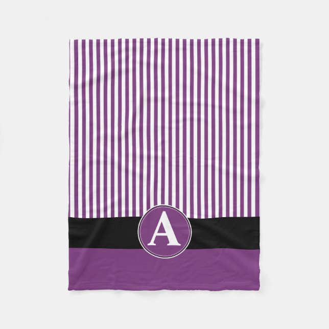 Fleecefilt, anpassad monogram fleecefilt (Framsidan)