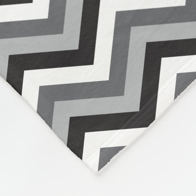 Fleecefilt med anpassad färg Chevron (Hörn)