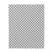 Fleecefilt med anpassad färg Gingham