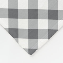 Fleecefilt med anpassad färg Gingham