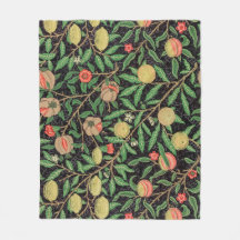 FLEECEFILT: WILLIAM MORRIS : POMEGRANAT