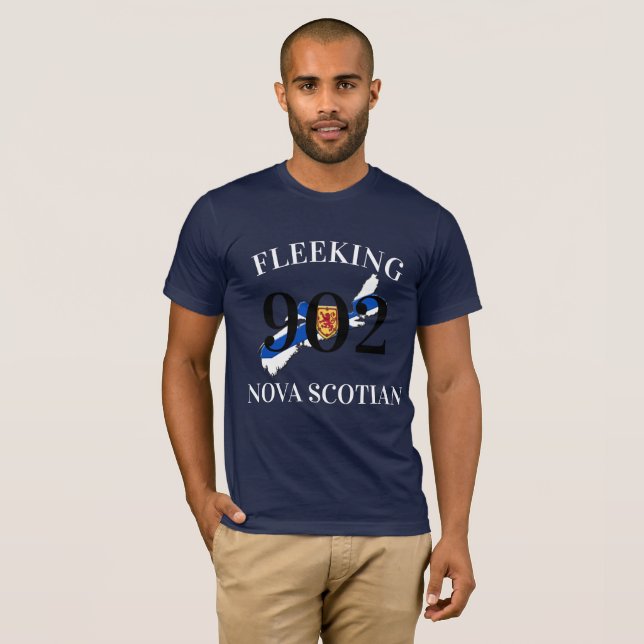 Fleeking Nova Scotian Halifax Dartmouth 902 T-Shir T Shirt (Hel framsida)