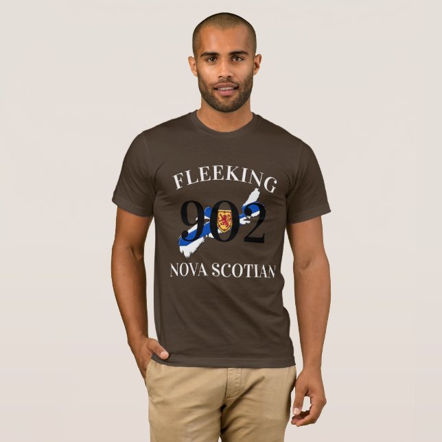 Fleeking Nova Scotian Halifax Dartmouth 902 T-Shir T Shirt (Hel framsida)