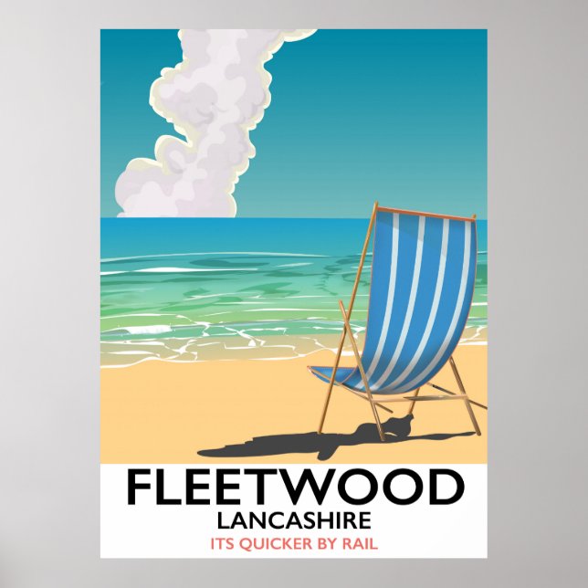 Fleetwood, Lancashire Seaside-reseaffär Poster (Framsidan)