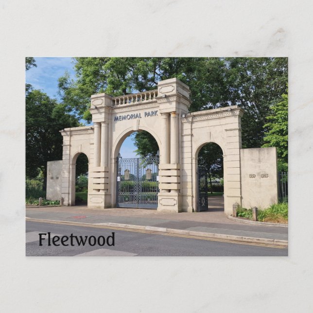 Fleetwood Memorial Park Vykort (Framsida)
