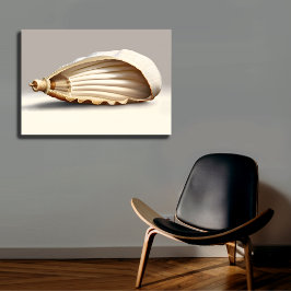 Flegless Seashell Coastal Canvas Wall Art