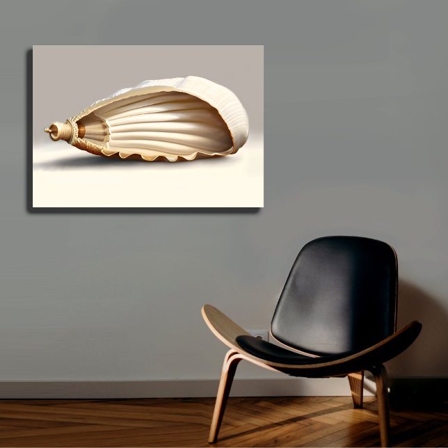 Flegless Seashell Coastal Canvas Wall Art (Skapare uppladdad)