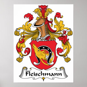 Fleischmann familjvapensköld poster