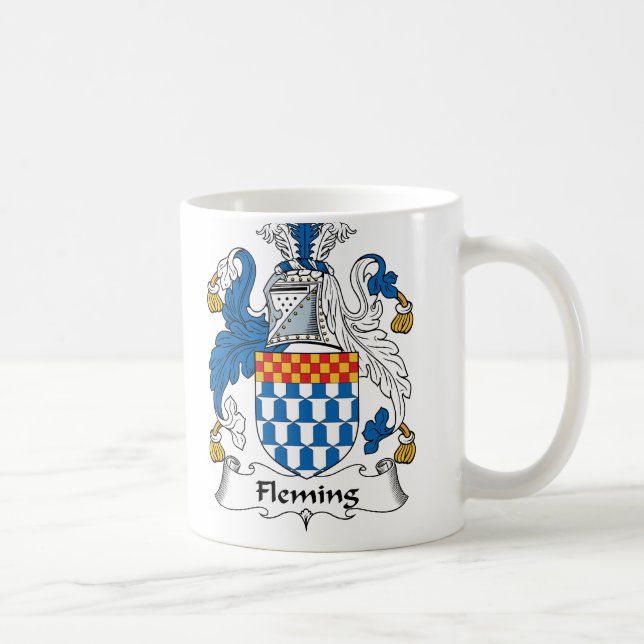 Fleming familjvapensköld kaffemugg (Höger)