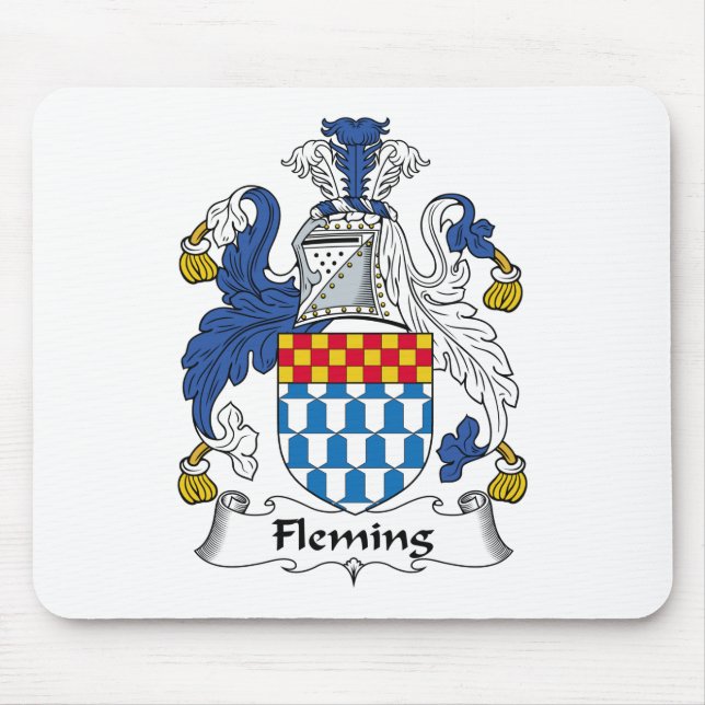 Fleming familjvapensköld musmatta (Framsidan)