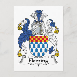 Fleming Family Crest Vykort