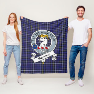 Fleming Klan Badge Tartan Play Fleecefilt