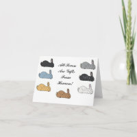 Flemish jätte- kanin Notecard
