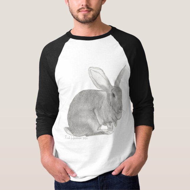 Flemish jätte- kanin skissar stillajätten tee (Framsida)