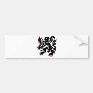 Flemish Lion. Bildekal