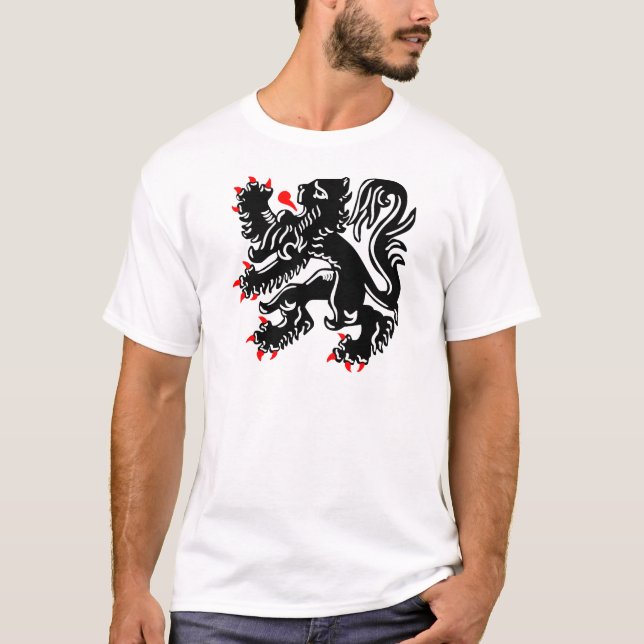Flemish Lion. T Shirt (Framsida)
