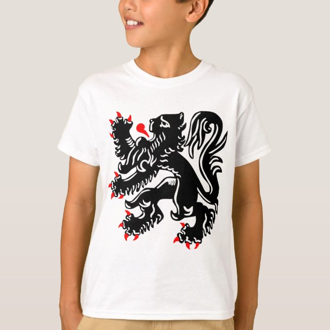 Flemish Lion. T-shirt (Framsida)
