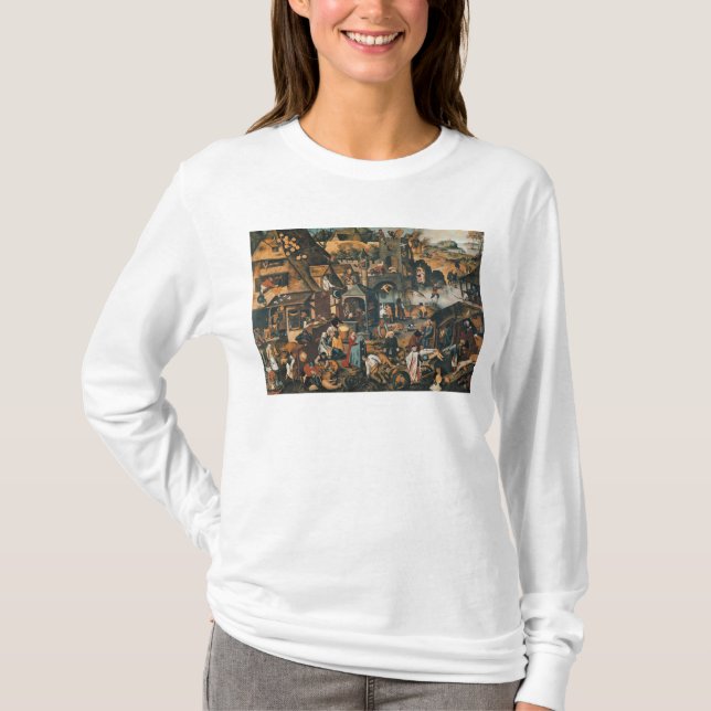 Flemish Proverbs T-shirt (Framsida)