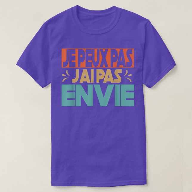 Flemmard Humor Motivation Vs Procrastination J'ai T Shirt (Design framsida)
