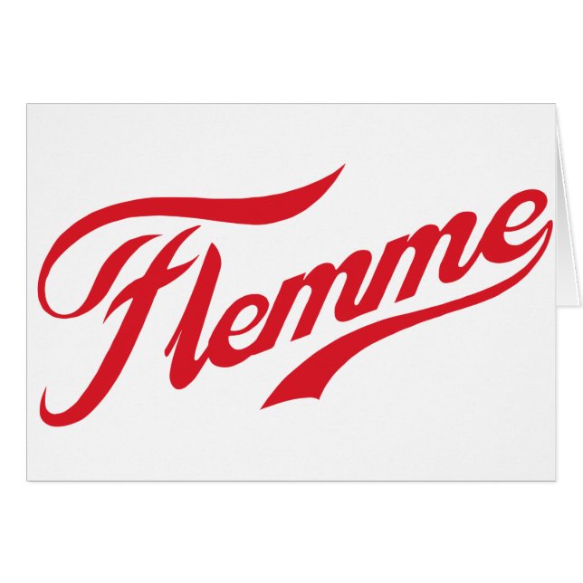 Flemme Hälsningskort (Framsidan Horizontal)