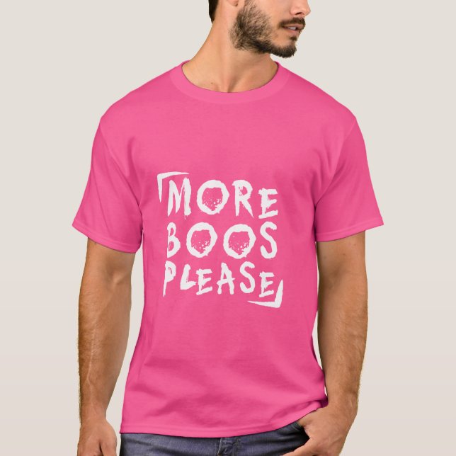 Fler boos, tack - Halloween Ghost T Shirt (Framsida)