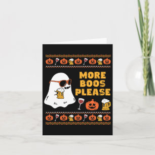 Fler boos, Vintage Retro Ghost Halloween Cos Kort
