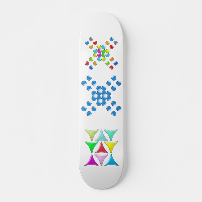 fler bröstvårtor old school skateboard bräda 21,6 cm (Framsida)