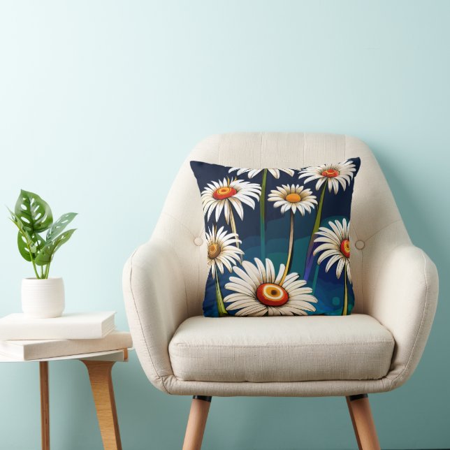 Fler Daisy: Blommigtens Roligt och Joy Kudde (Stol)