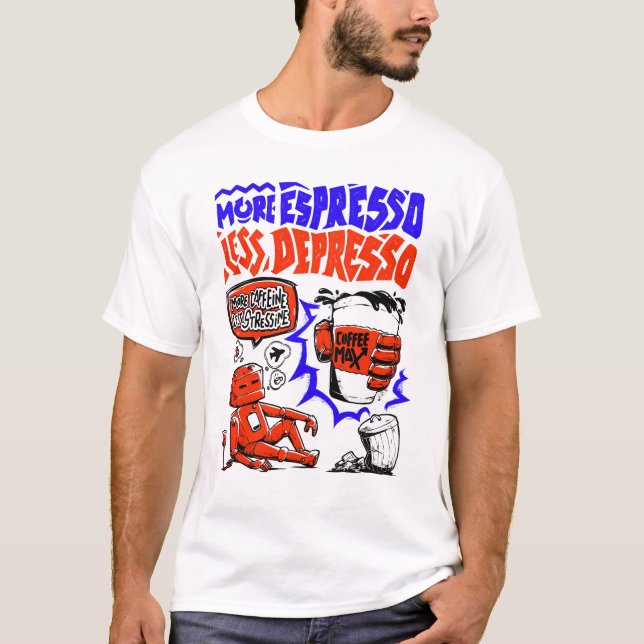 Fler esresso mindre depåer t shirt (Framsida)