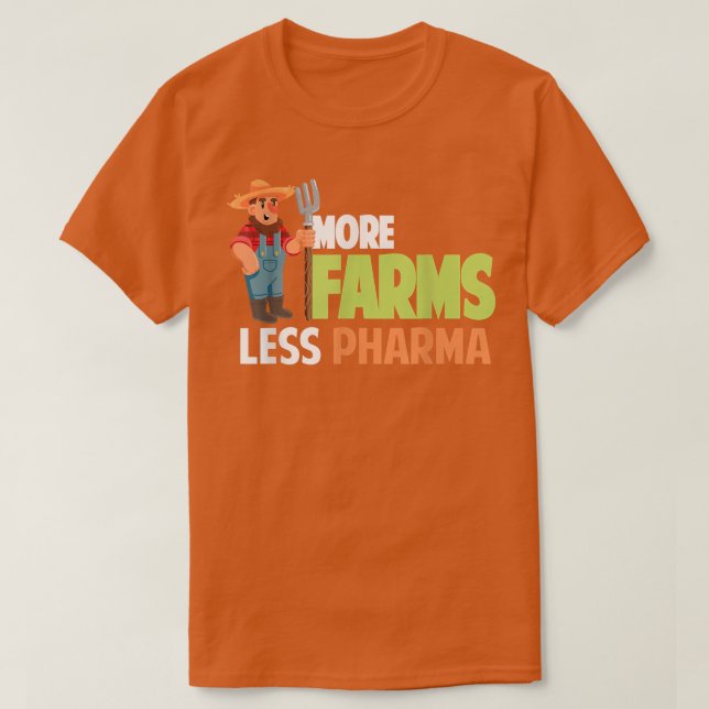 Fler gårdar Mindre Pharma Funny Farmer Hat och Far T Shirt (Design framsida)