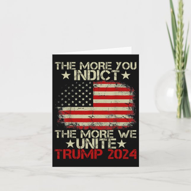 Fler indikationer är ju mer vi förenar Maga Trump  Kort (Framsida)