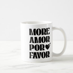Fler Kärlek Por Favor Retro Kärlek Valentine Aesth Kaffemugg