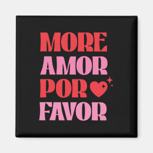 Fler Kärlek Por Favor Retro Kärlek Valentine Aesth Magnet