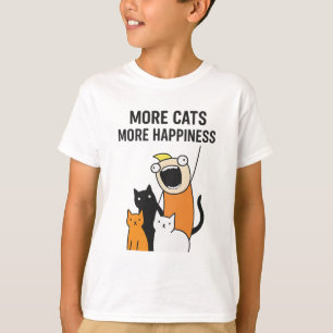Fler katter mer lycka t shirt