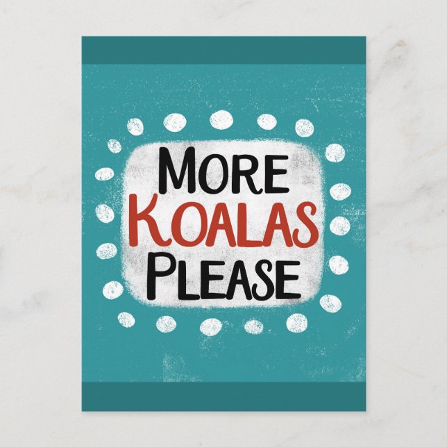Fler Koalas Vänligen vykort (Framsida)
