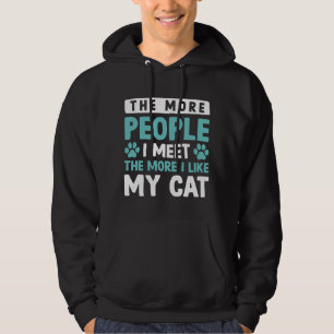Fler människor jag träffar hoodie