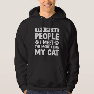 Fler människor jag träffar hoodie