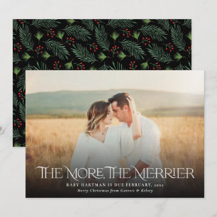 Fler Merrier Announce Gravid Julfoto Julkort