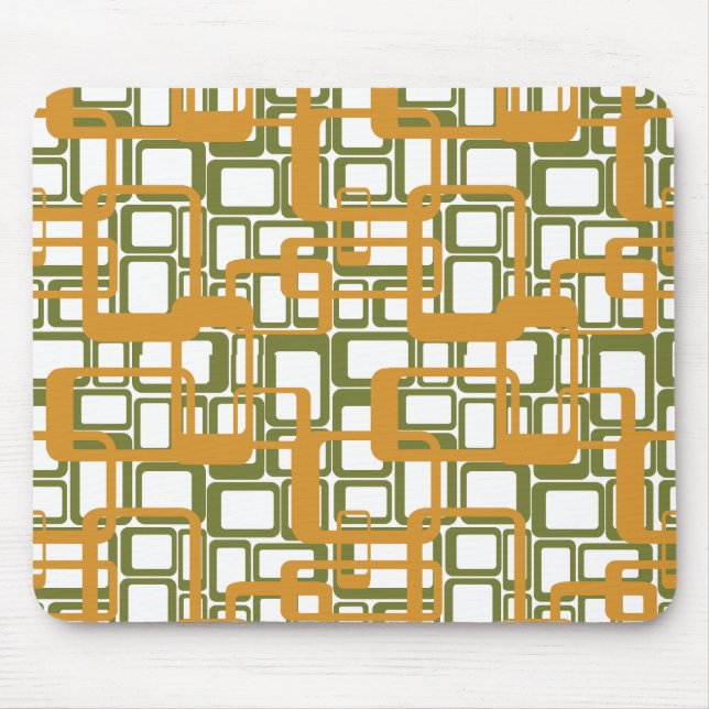 Fler öppna moderna rektanglar från mitten av århun musmatta (Framsidan)