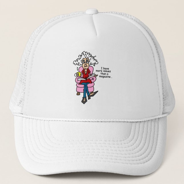 Fler problem än ett magasin Humor Keps (Framsida)