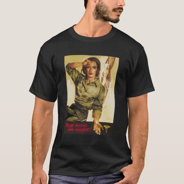 Fler sjuksköterskor Militär sjuksköterska WW2 Prop T Shirt (Framsida)