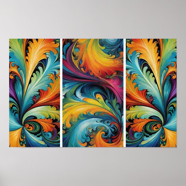 Flera Abstrakter Poster (Framsidan)