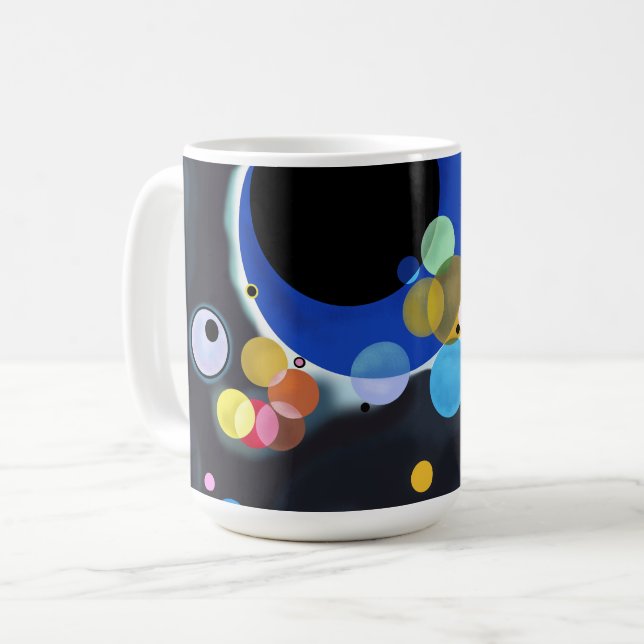 Flera cirklar, Vassily Kandinsky digitalt Kaffemugg (Framsida vänster)