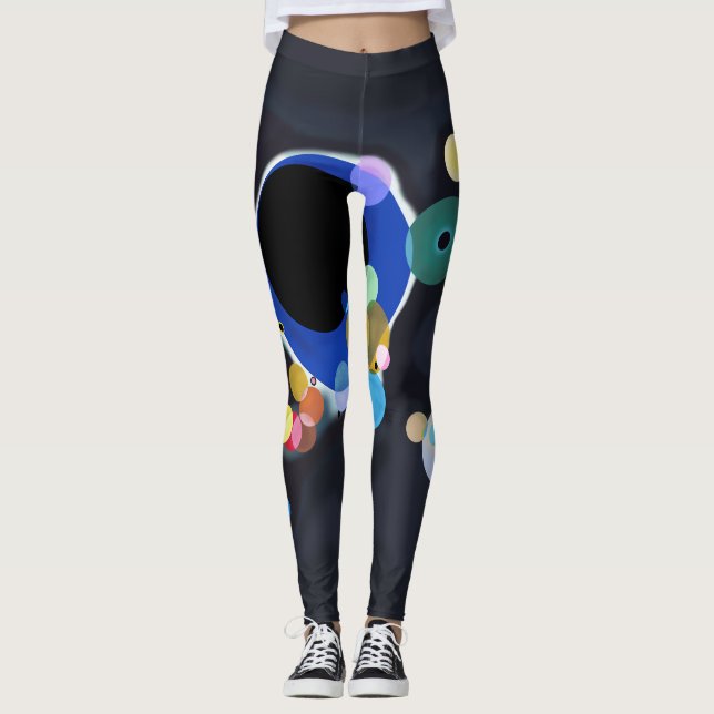 Flera cirklar, Vassily Kandinsky digitalt Leggings (Framsida)