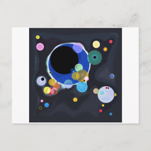Flera cirklar, Vassily Kandinsky digitalt Vykort