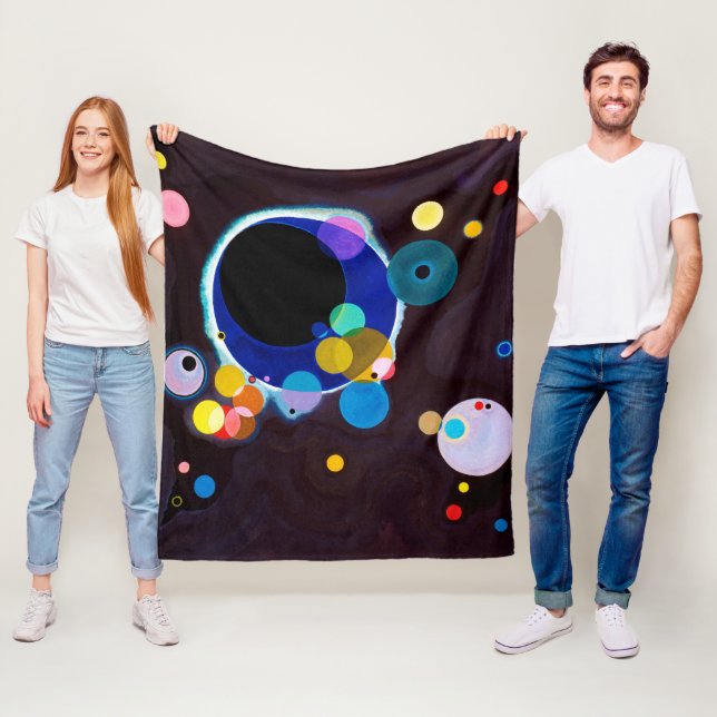 Flera cirklar, Wassily Kandinsky Fleecefilt (På plats)