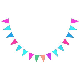 Flera färgader för pojkar och flickor vimplar