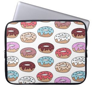 Flera färgader ger hand plockade sömlös mönster. laptop fodral